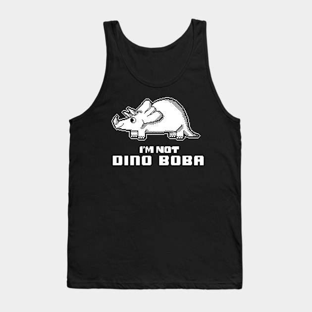 pixel art : is triceratops dino boba? Tank Top by pixel eats sugar